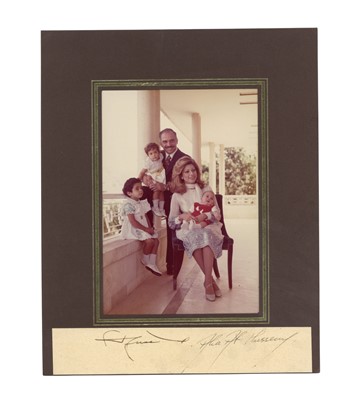Lot 520 - Hussein, King of Jordan & Queen Alia