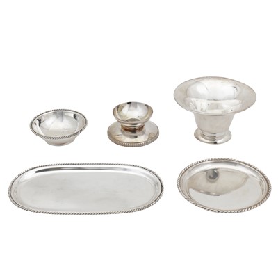 Lot 507 - A mixed group of 20th century German 925 and 835 standard silver