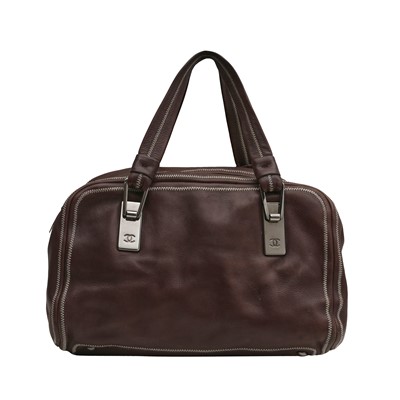 Lot 110 - Chanel Brown CC Small Bostan Bag