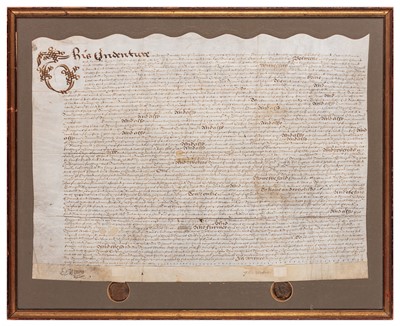 Lot 54 - Indenture from the reign of James II