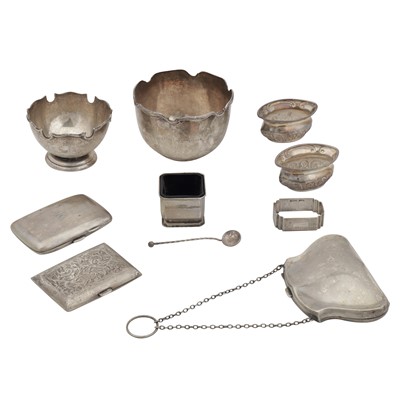 Lot 503 - A mixed group of sterling silver holloware
