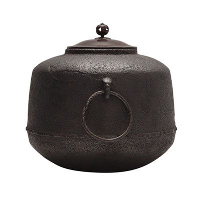 Lot 4 - A Japanese cast iron tea kettle (kama chagama), 19th - 20th century