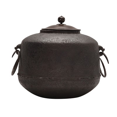 Lot 4 - A Japanese cast iron tea kettle (kama chagama), 19th - 20th century