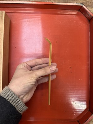 Lot 11 - A Japanese bamboo tea scoop (chashaku), Edo period - Meiji era