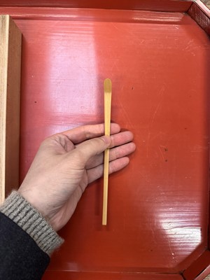 Lot 11 - A Japanese bamboo tea scoop (chashaku), Edo period - Meiji era