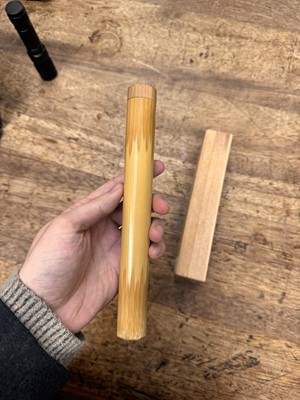 Lot 11 - A Japanese bamboo tea scoop (chashaku), Edo period - Meiji era