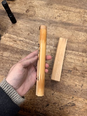 Lot 11 - A Japanese bamboo tea scoop (chashaku), Edo period - Meiji era