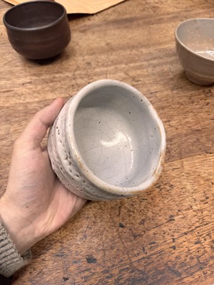 Lot 73 - Three Japanese tea bowls (chawan), Meiji period or later