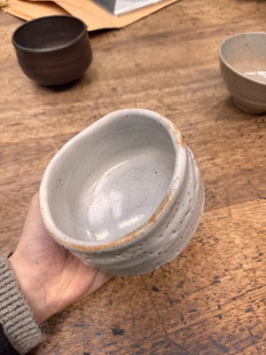 Lot 73 - Three Japanese tea bowls (chawan), Meiji period or later