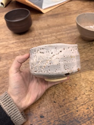 Lot 73 - Three Japanese tea bowls (chawan), Meiji period or later