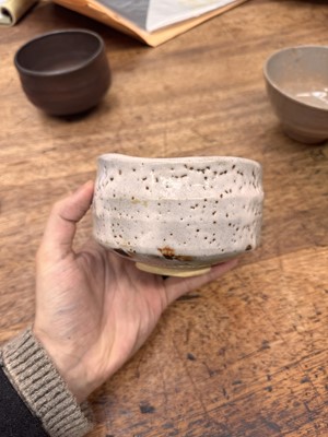 Lot 73 - Three Japanese tea bowls (chawan), Meiji period or later