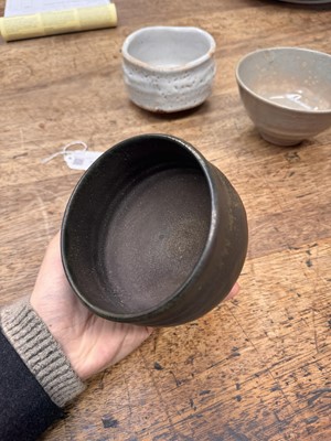 Lot 73 - Three Japanese tea bowls (chawan), Meiji period or later