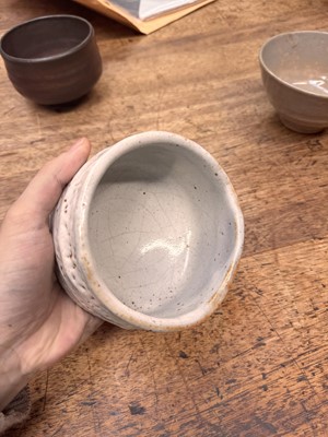 Lot 73 - Three Japanese tea bowls (chawan), Meiji period or later