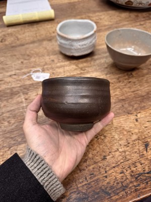 Lot 73 - Three Japanese tea bowls (chawan), Meiji period or later