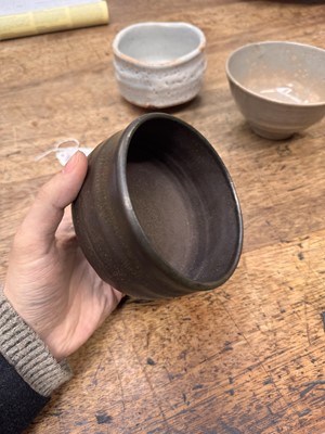 Lot 73 - Three Japanese tea bowls (chawan), Meiji period or later