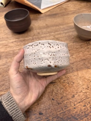 Lot 73 - Three Japanese tea bowls (chawan), Meiji period or later