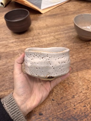 Lot 73 - Three Japanese tea bowls (chawan), Meiji period or later