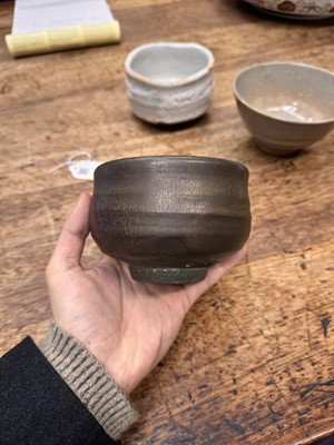 Lot 73 - Three Japanese tea bowls (chawan), Meiji period or later