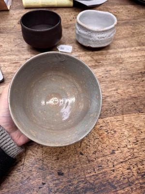 Lot 73 - Three Japanese tea bowls (chawan), Meiji period or later