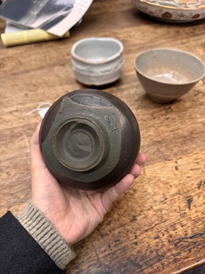 Lot 73 - Three Japanese tea bowls (chawan), Meiji period or later
