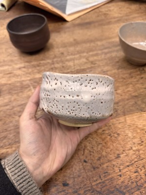 Lot 73 - Three Japanese tea bowls (chawan), Meiji period or later