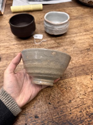 Lot 73 - Three Japanese tea bowls (chawan), Meiji period or later
