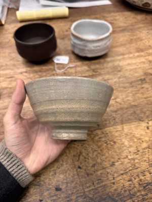 Lot 73 - Three Japanese tea bowls (chawan), Meiji period or later