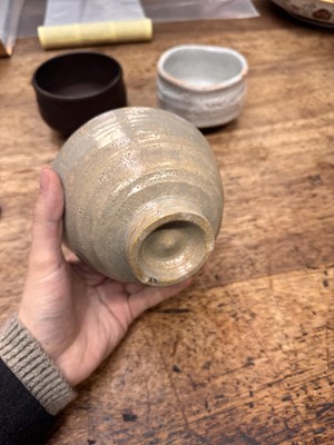 Lot 73 - Three Japanese tea bowls (chawan), Meiji period or later