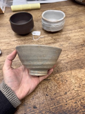 Lot 73 - Three Japanese tea bowls (chawan), Meiji period or later