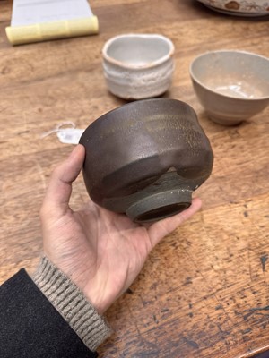 Lot 73 - Three Japanese tea bowls (chawan), Meiji period or later