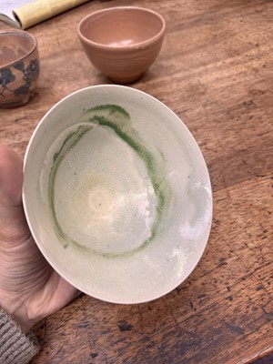 Lot 72 - Three Japanese tea bowls (chawan), Meiji period or later