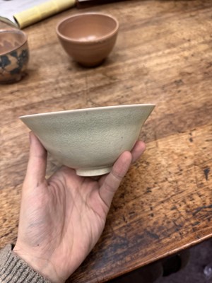 Lot 72 - Three Japanese tea bowls (chawan), Meiji period or later