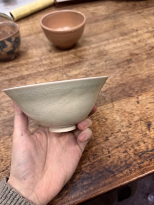 Lot 72 - Three Japanese tea bowls (chawan), Meiji period or later