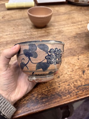 Lot 72 - Three Japanese tea bowls (chawan), Meiji period or later