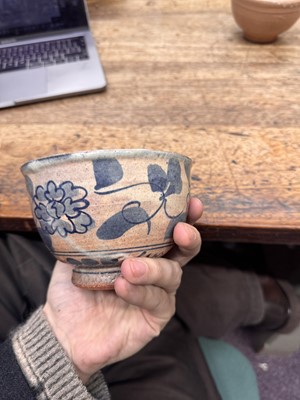 Lot 72 - Three Japanese tea bowls (chawan), Meiji period or later