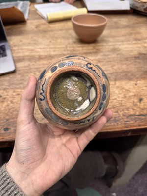 Lot 72 - Three Japanese tea bowls (chawan), Meiji period or later