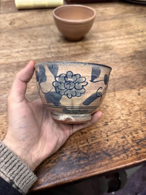 Lot 72 - Three Japanese tea bowls (chawan), Meiji period or later