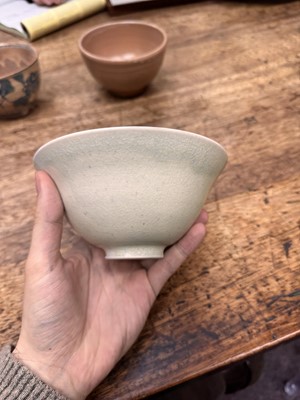 Lot 72 - Three Japanese tea bowls (chawan), Meiji period or later