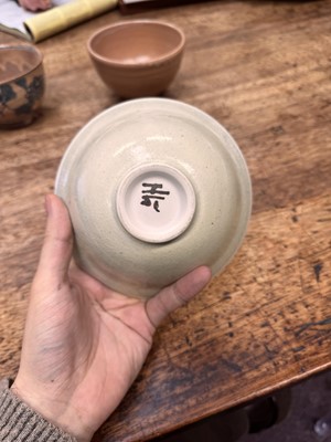 Lot 72 - Three Japanese tea bowls (chawan), Meiji period or later