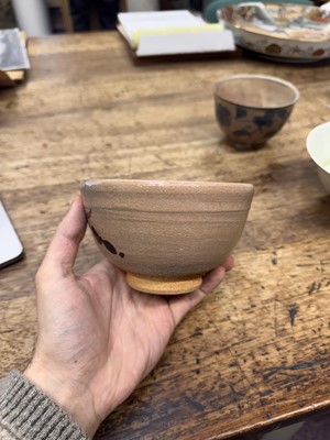 Lot 72 - Three Japanese tea bowls (chawan), Meiji period or later