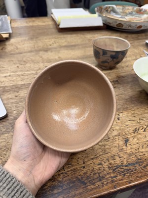 Lot 72 - Three Japanese tea bowls (chawan), Meiji period or later