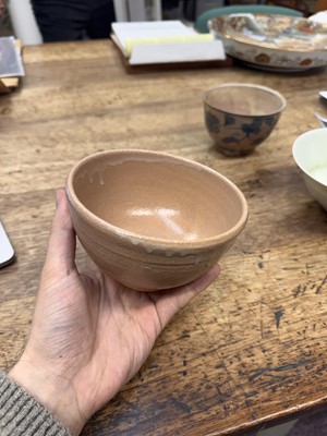 Lot 72 - Three Japanese tea bowls (chawan), Meiji period or later