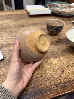 Lot 72 - Three Japanese tea bowls (chawan), Meiji period or later