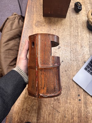 Lot 20 - A Japanese bamboo flower vase (hanaire), 17th - 18th century