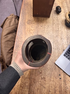 Lot 20 - A Japanese bamboo flower vase (hanaire), 17th - 18th century