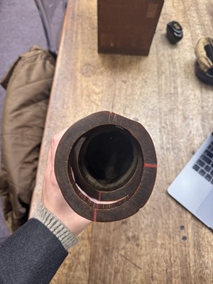 Lot 20 - A Japanese bamboo flower vase (hanaire), 17th - 18th century