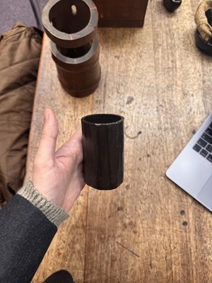 Lot 20 - A Japanese bamboo flower vase (hanaire), 17th - 18th century