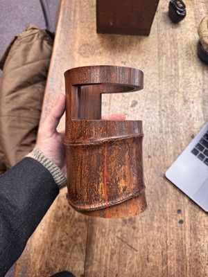 Lot 20 - A Japanese bamboo flower vase (hanaire), 17th - 18th century