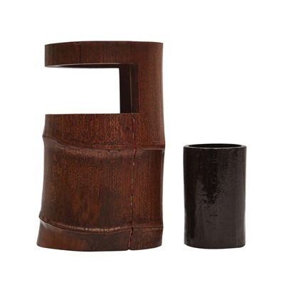 Lot 20 - A Japanese bamboo flower vase (hanaire), 17th - 18th century