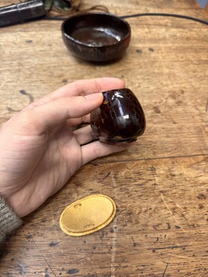 Lot 17 - A Japanese tea ceremony travelling set, Edo - Meiji period